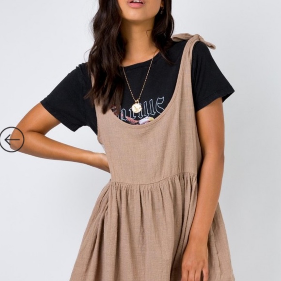 Princess Polly Juniper Mini Dress Mocha 